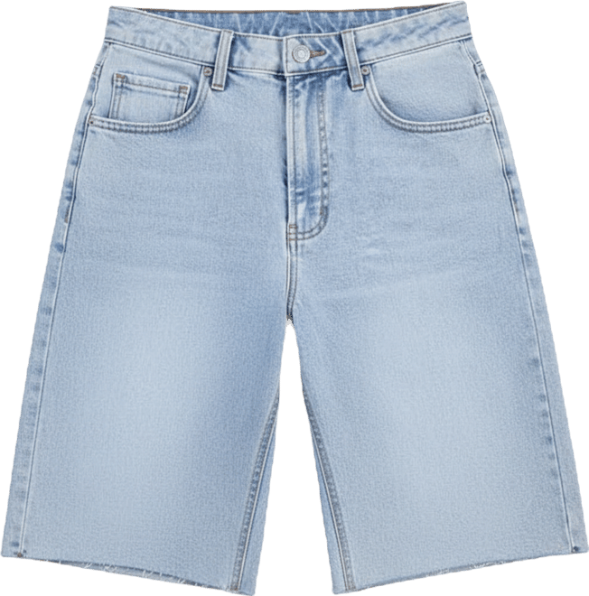 Juniors' High Rise Denim Fashion Jorts