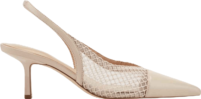 Women's Gipsi Mesh Slingback Kitten Heel Pumps
