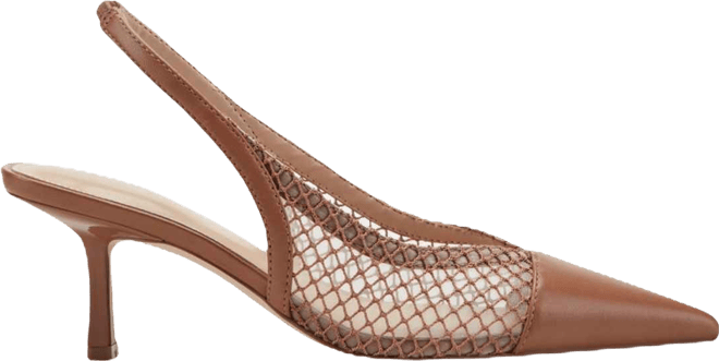 Women's Gipsi Mesh Slingback Kitten Heel Pumps