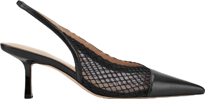 Women's Gipsi Mesh Slingback Kitten Heel Pumps