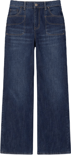 Petite Ultra Skyrise Double Pocket Wide Leg Jeans