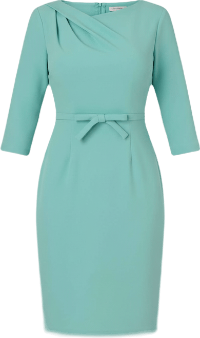 adrianna papell asymmetrical draped dress Green Asymmetrical Draped Stretch Satin Midi Dress