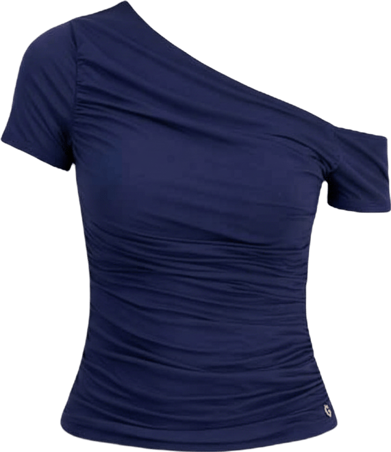 Women's Jaide Asymmetric Short-Sleeve Shirring Top