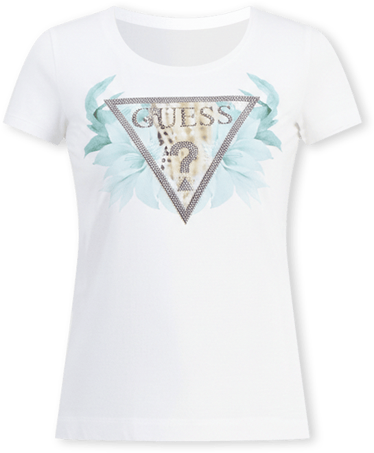 Women's Embellished Triangle Logo Short-Sleeve T-Shirt