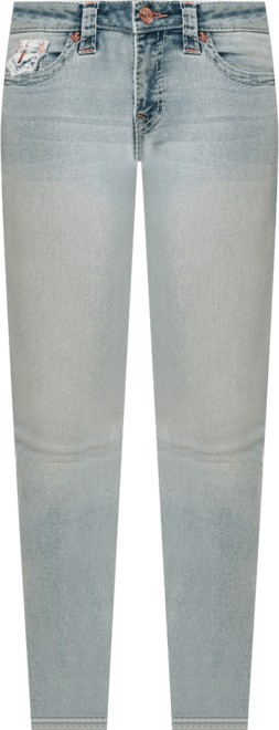 Women's Jennie Mid Rise Skinny Big T Flap Jeans