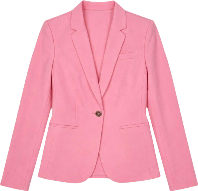 Women's Notch Collar One-Button Blazer