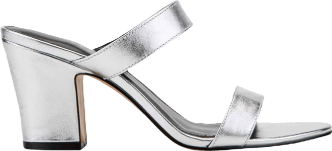 Women's Jessey Leather Slip-On Block Heel Dress Sandals