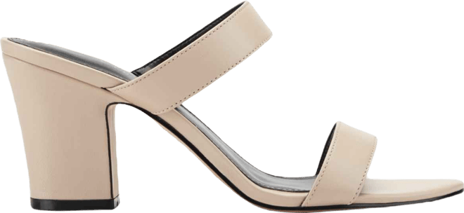 Women's Jessey Leather Slip-On Block Heel Dress Sandals