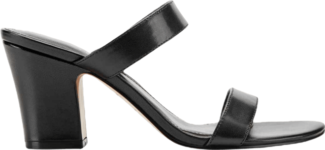 Women's Jessey Leather Slip-On Block Heel Dress Sandals