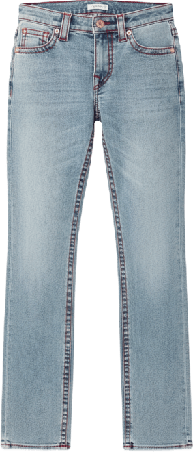 Women's Billie Mid Rise Straight Big T Jeans