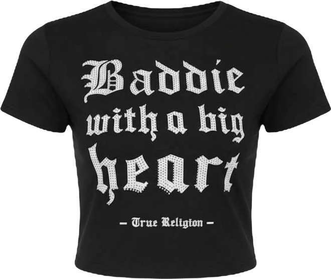 Women's True Baddie with Big Heart T-Shirt