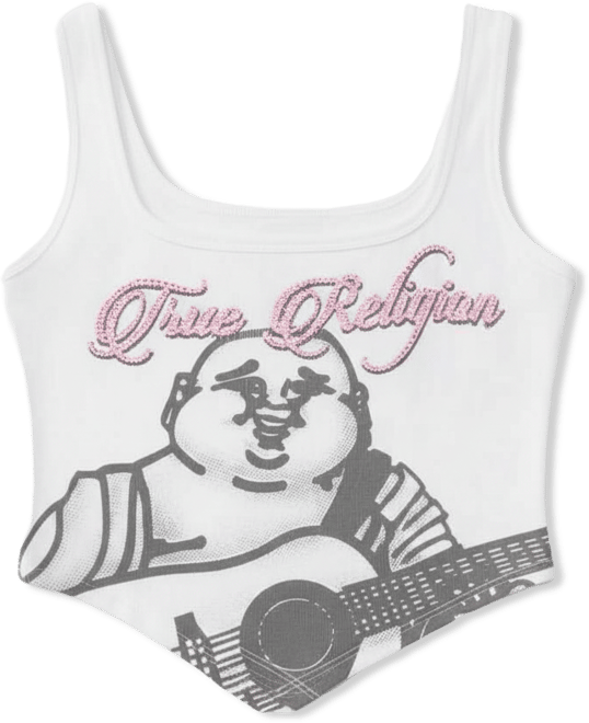 Women's Crystal Handkerchief Tank Top