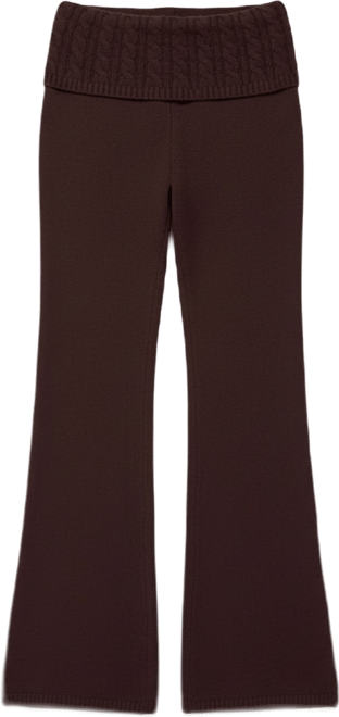 Women's Lula Cable Knit Foldover Pants