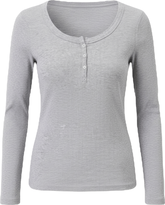 Women's Dream Rib Slim Henley made with organic cotton Top