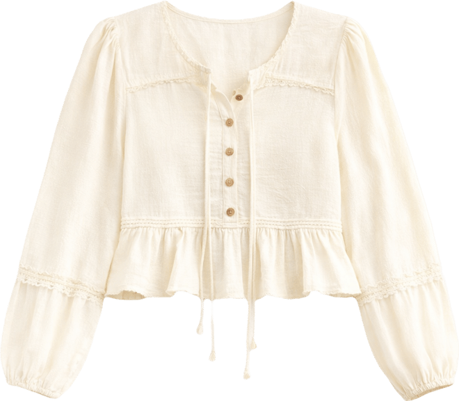 Women's Mirabel Textured Peplum Blouse