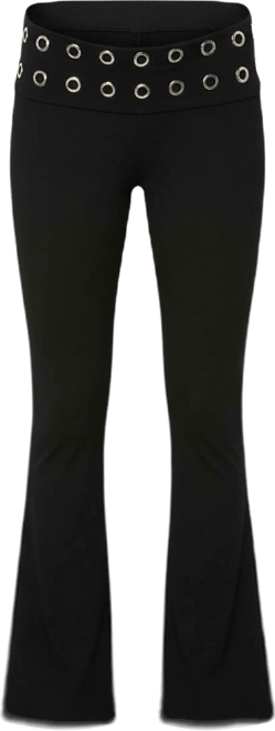 Women's Nairobi Grommet Foldover Flared Leggings
