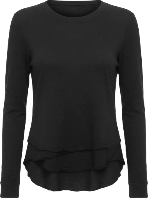 Women's Long Sleeve Mock Layer Tee