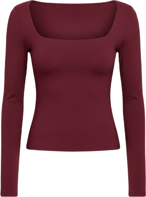 Women's Hayden Square Neck Long Sleeve Top