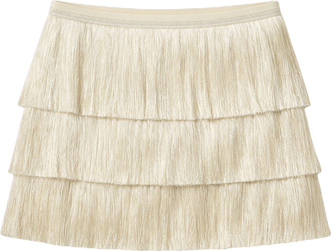 Women's Sarai Tiered Fringed Mini Skirt