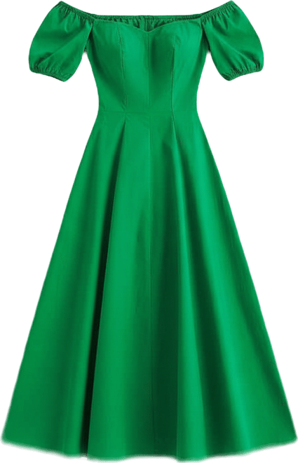 best slim-fit dress shirts that maintain shape after washing JOSEPH RIBKOFF 243743 OFF SHOULDER BELTED MIDI DRESS main image 1