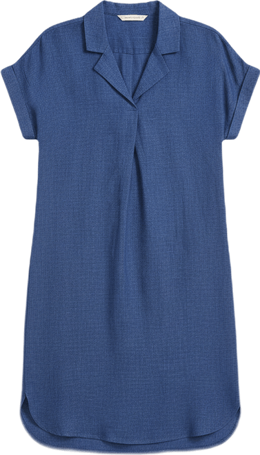 eileen fisher linen cap sleeve dress Eileen Fisher Washed Organic Linen Notch Collar Cap Sleeve Dress