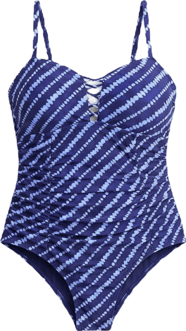 Slim Fix Lattice One Piece Swimsuit