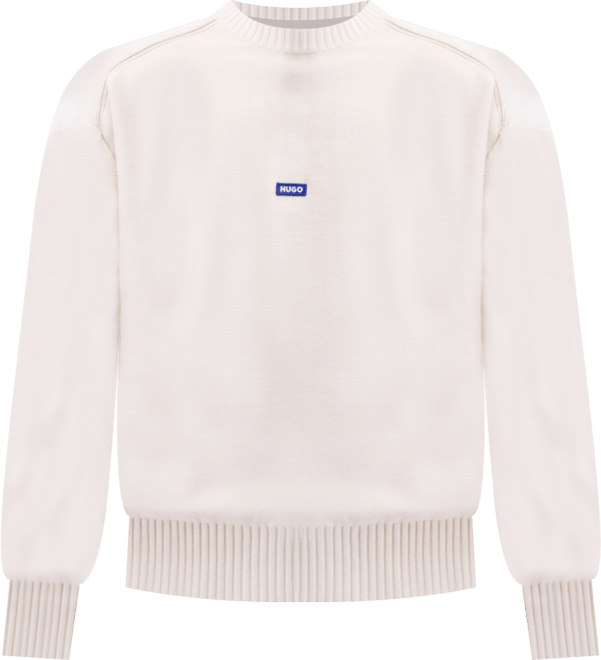 Hugo by  Men's San Casey Logo Badge Sweater