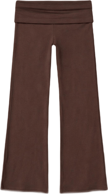 Women's Wide Leg Fold Over Pants