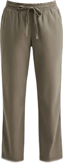 Women's Twill Straight-Leg Pull-On Pants, Macy's Exclusive