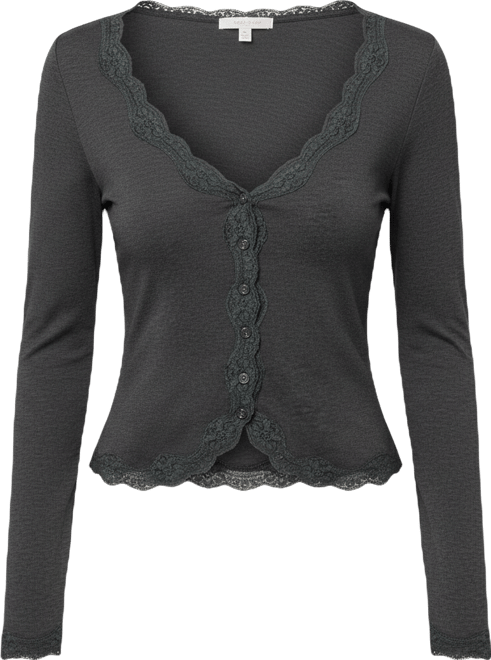 Women's Gayle Lacey Button Up Top