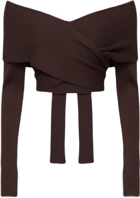 Women's Paulina Off Shoulder Wrap Sweater