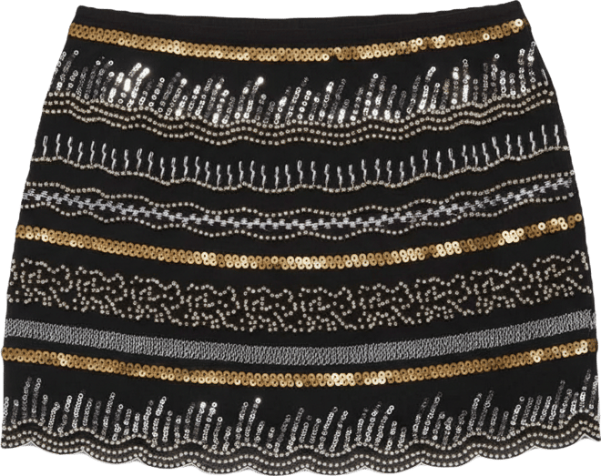 Women's Neah Mixed Sequin Mini Skirt