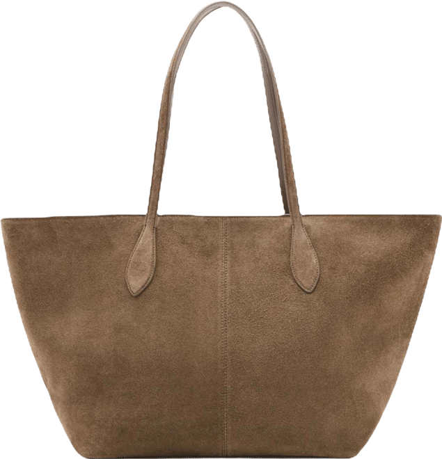 Women's Suede Shopper Bag
