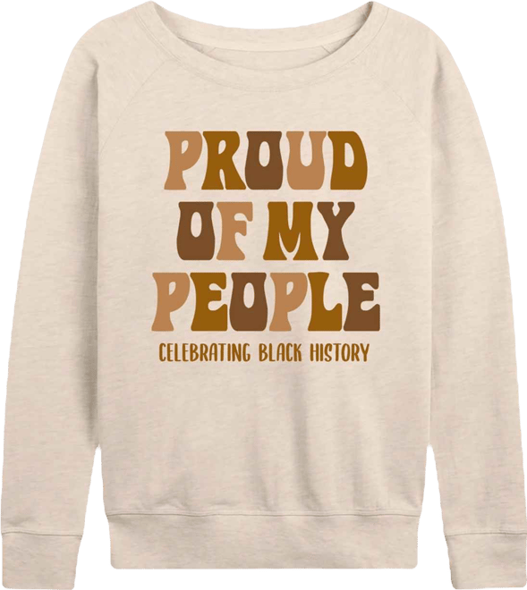 Women's Instant Message Proud Of My People French Terry Long Sleeve T-shirt
