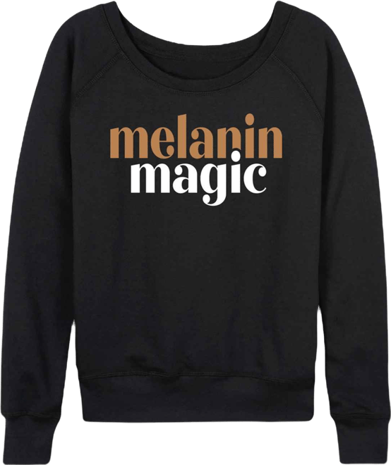 Women's Instant Message Melanin Magic French Terry Long Sleeve T-shirt