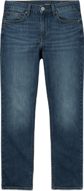 Devil-Dog Dungarees Men's Slim Straight Fit Performance Stretch Denim Jeans, Lincoln Wash