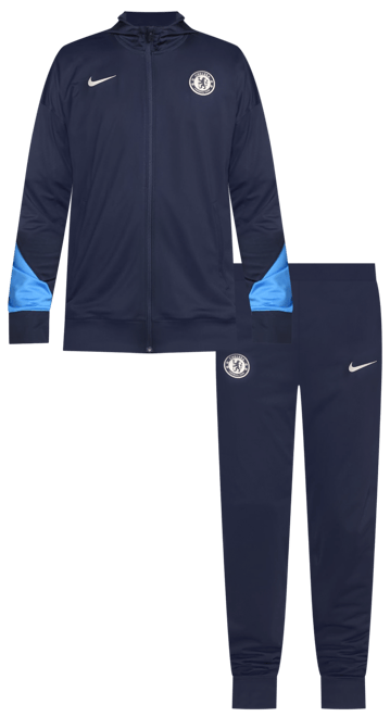 Chelsea F.C. Strike Men's Nike Dri-FIT Football Hooded Knit Tracksuit