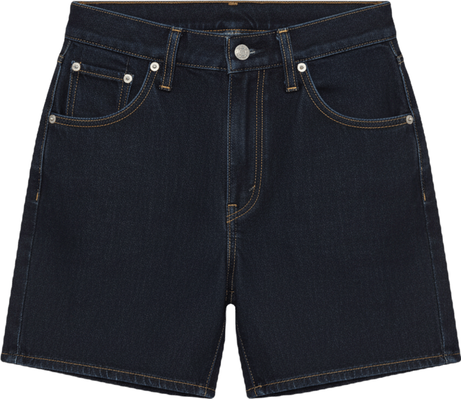 Women's Cotton Cinch-Waist Denim Shorts