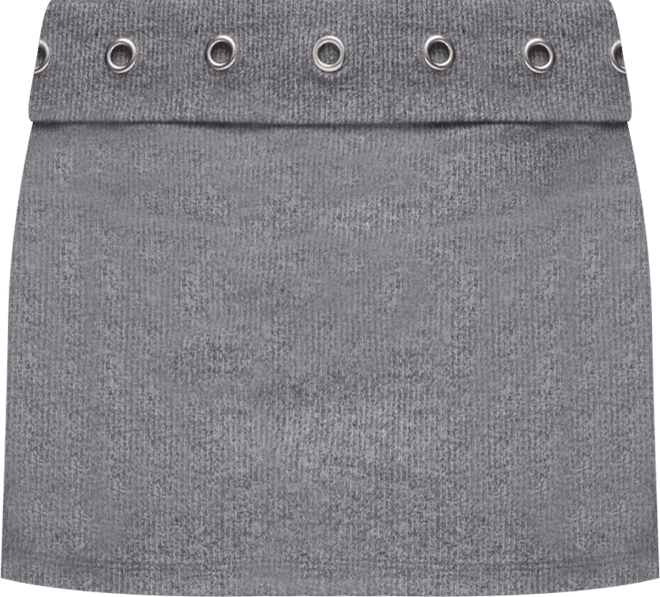 Women's Havana Grommet Ribbed Foldover Mini Skort