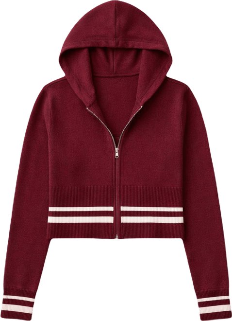 Women's Kaliya Stripey Knit Zip Up Hoodie