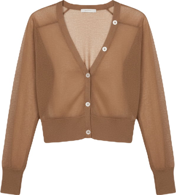 Women's Saddle-Shoulder Cropped Cardigan