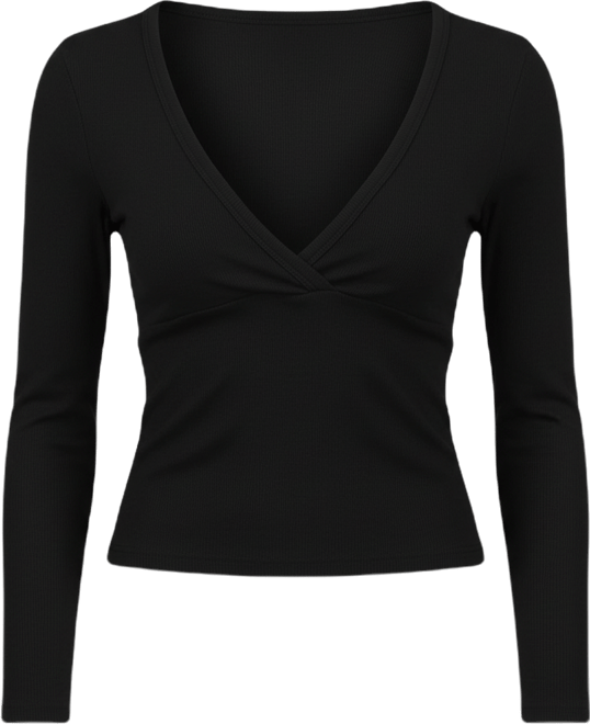 Women's Doron V Neck Long Sleeve Top