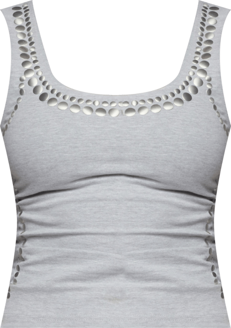 Women's Studded Built In Bra Tank Top