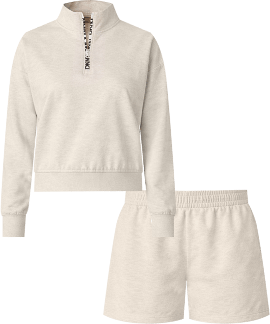 Women's Long-Sleeve Top & Boxers, 2-Piece Set