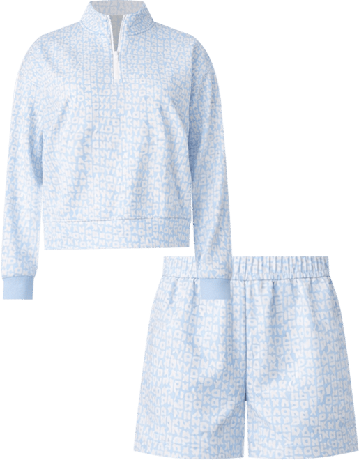 Women's Long-Sleeve Top & Boxers, 2-Piece Set