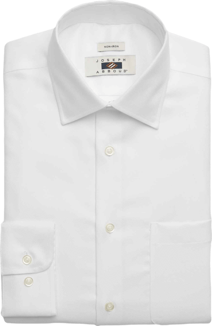 Joseph Abboud Classic Fit Solid Dress Shirt, White | Men's Wearhouse