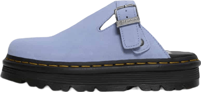 Shop Dr. Martens Zebzag Suede Slingback Platform Mules 31937402