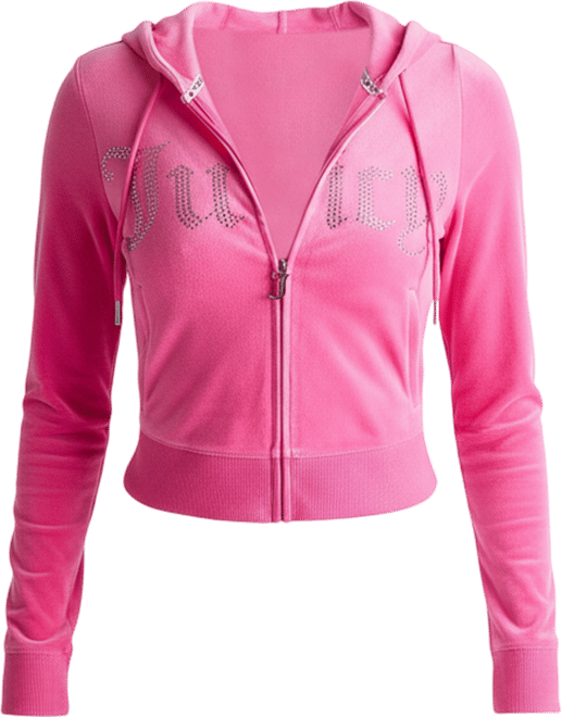 Women's Juicy Couture Bling Front Hoodie | Finish Line
