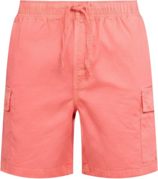 Men's 6 Inches Elastic Pull On Waistband Twill Cargo Shorts