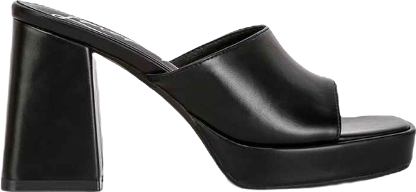 Flexes Flared Block Heel Sandals Women